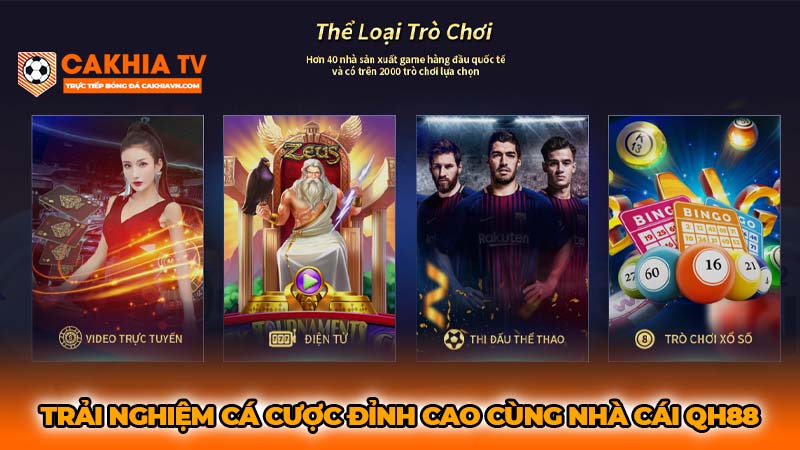 Trải nghiệm cá cược đỉnh cao cùng nhà cái Qh88